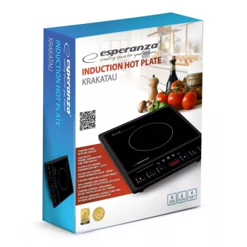 Esperanza EKH011 Płyta grzewcza Czarny Płaska powierzchnia Indukcyjna 1 Fornello(i)