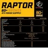 Zasilacz RAPTOR 600W BRONZE 80+, linia pojedyncza, DC-DC