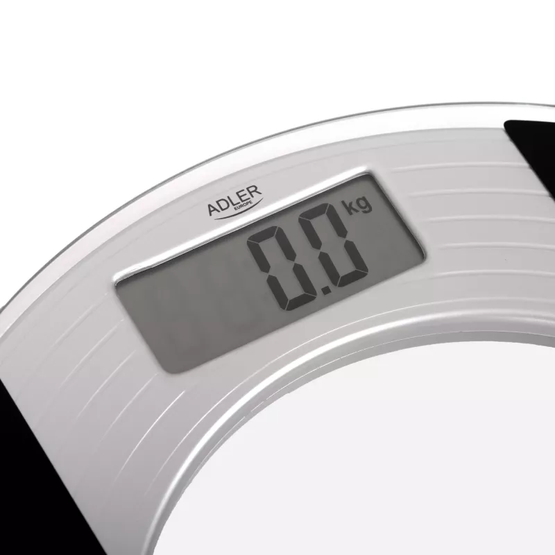 Adler | Waga łazienkowa Body Fit | Maksymalne obciążenie 150 kg | Dokładność 100 g | Szkło