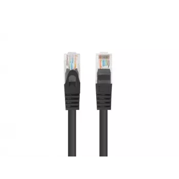 Kabel sieciowy LANBERG PATCHCORD KAT.6 UTP 1,5M Czarny