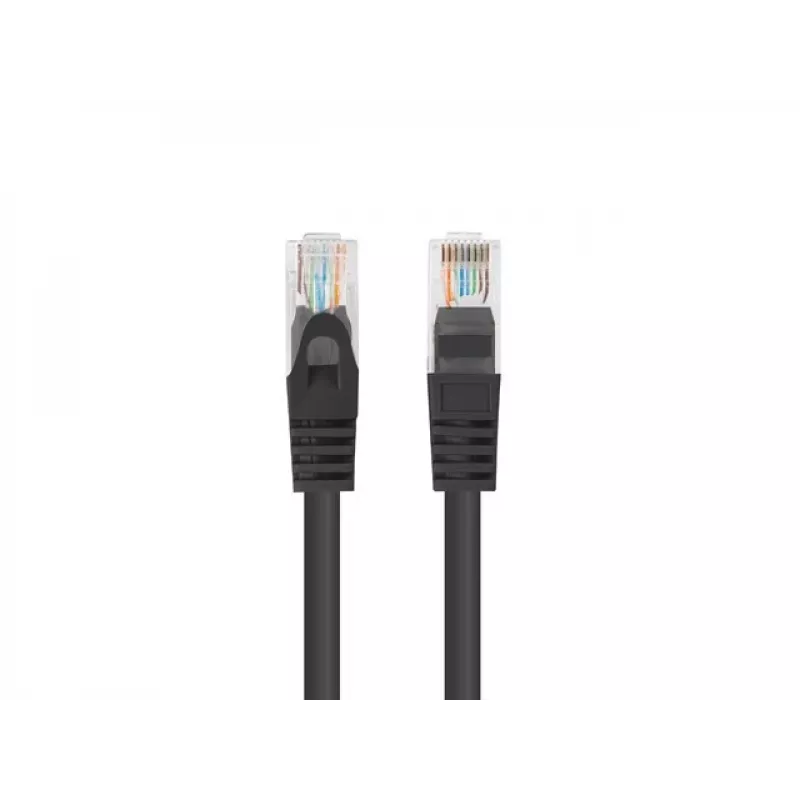 Kabel sieciowy LANBERG PATCHCORD KAT.6 UTP 1,5M Czarny