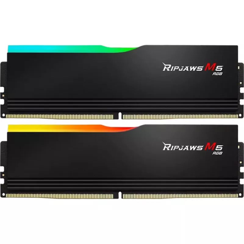 DIMM 32 GB DDR5-6800 (2x 16 GB) Dual-Kit, pamięć czarna, F5-6800J3445G16GX2-RM5RK, Ripjaws M5 RGB, INTEL XMP