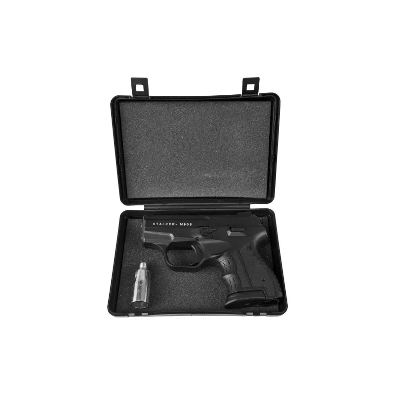 Pistolet sygnałowy hukowy STALKER M906 BAS kaliber .22 Long Blank (6 mm) Czarny
