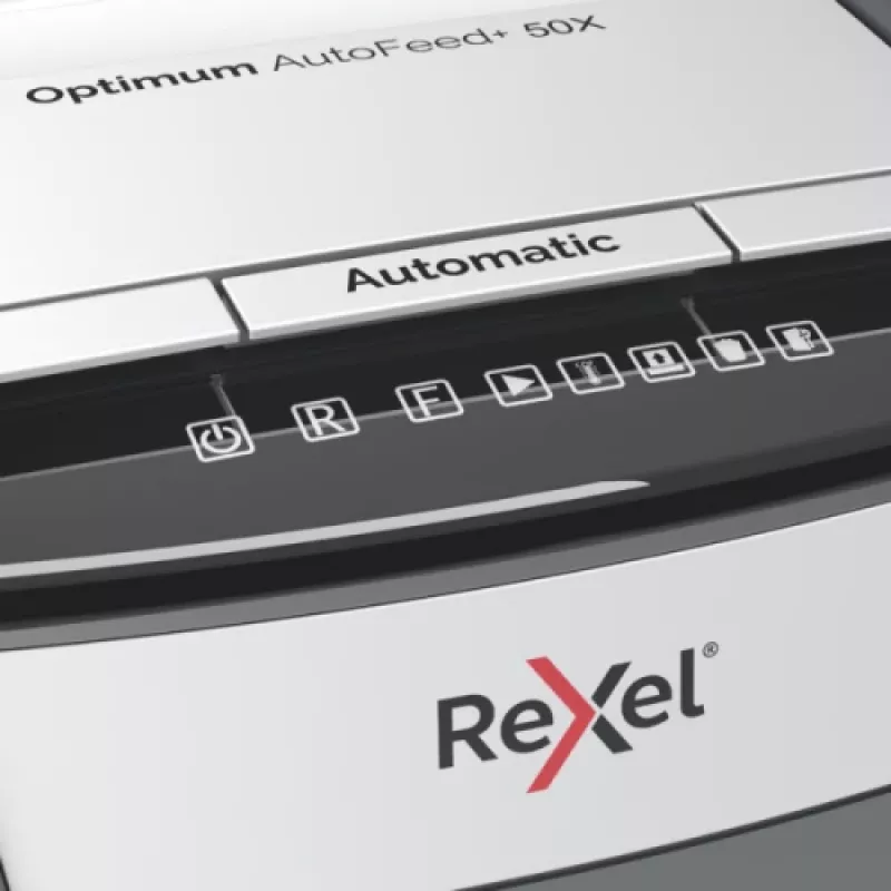 Rexel Optimum AutoFeed+ 50X Automatyczna niszczarka dokumentów z cięciem krzyżowym P4