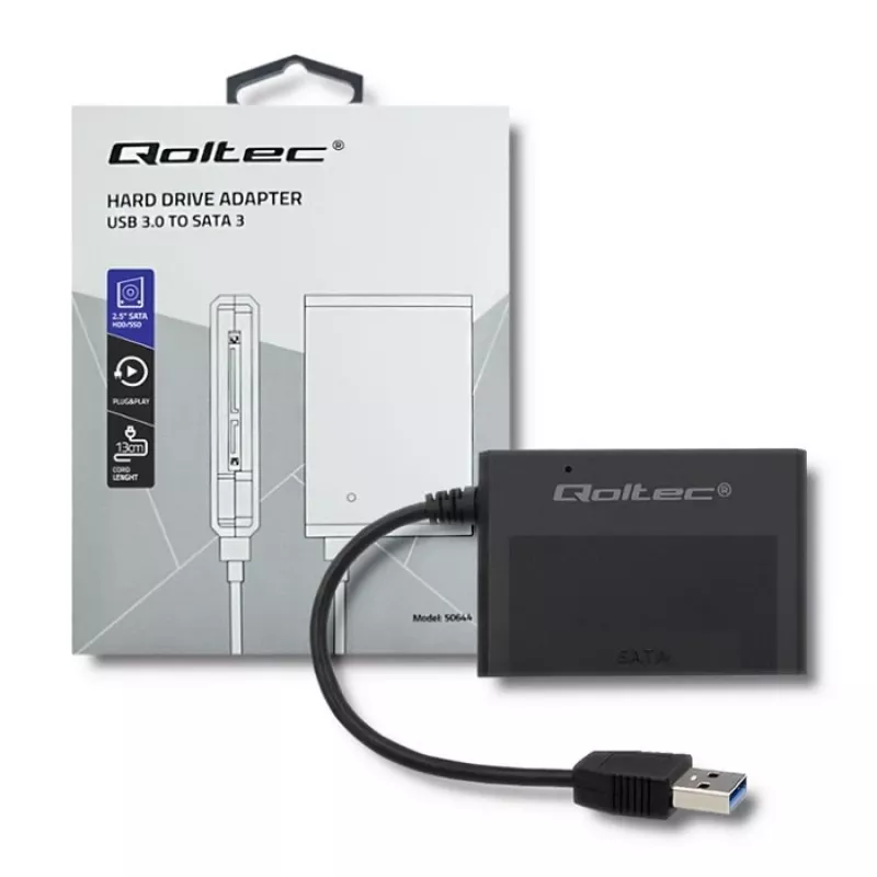 Adapter do dysków twardych Qoltec USB 3.0 HDD/SSD