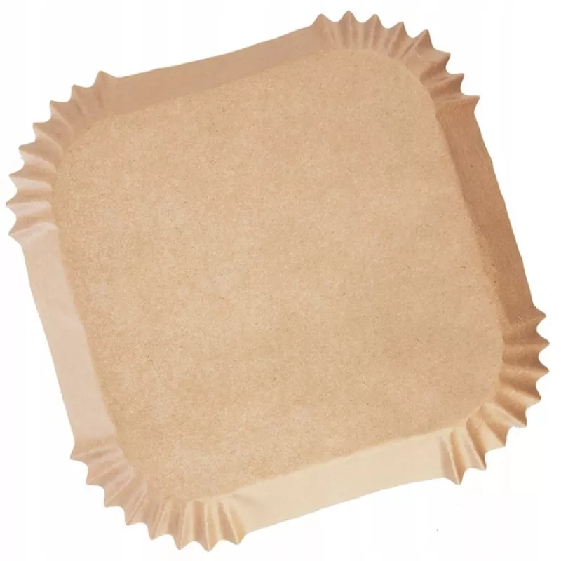 Papierowe wkładki do frytkownicy Heckermann 21 × 21 cm, kwadratowe, 100 szt. (model 120071)