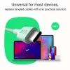 Kabel USB-C-USB-C PowerStream 100W pleciony 1,2m biały