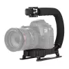 Ręczny stabilizator do kamery PULUZ PU3005 z uchwytem w kształcie litery C do lustrzanek i kamer wideo