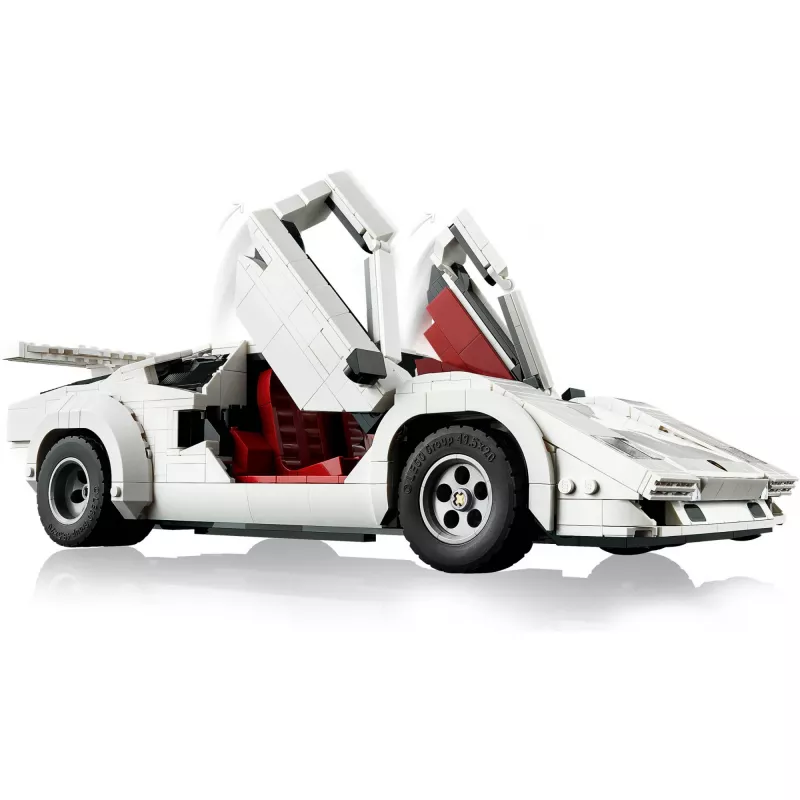 Zestaw konstrukcyjny LEGO Icons Lamborghini Countach 5000 Quattrovalvole 10337 — model ekspozycyjny, 1506 elementów, 340×90×160 mm