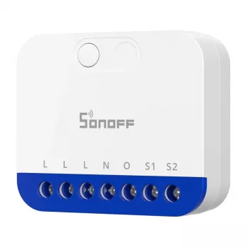 Smart mini Wi‑Fi dimmer controller Sonoff MINI‑DIM — compact in‑wall module for LED/lighting dimming, Matter Kompatybilny