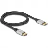 Kabel DeLOCK DisplayPort 16K 60 Hz 1 m srebrny metal