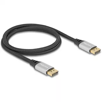 Kabel DeLOCK DisplayPort 16K 60 Hz 1 m srebrny metal