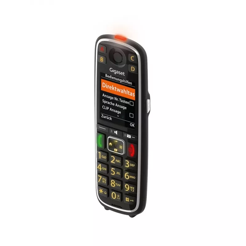 Gigaset E720HX Analogowy/DECT telefon z identyfikacją rozmówcy Czarny