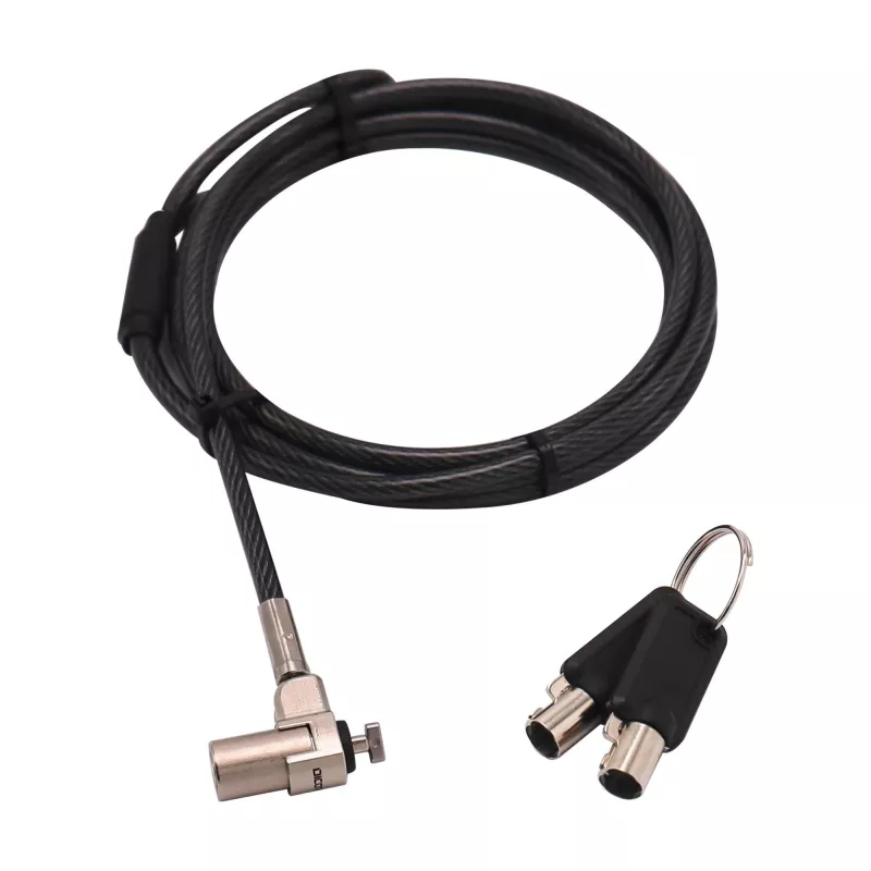 Blokada kablowa DICOTA D31831 czarno-srebrna 2 m klucz okrągły
