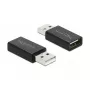 Adapter DELOCK USB 2.0, wtyk typu A na gniazdo typu A, blokada danych