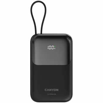 OnPower 101 z wbudowanym kablem 10000 mAh PD22.5W Czarny