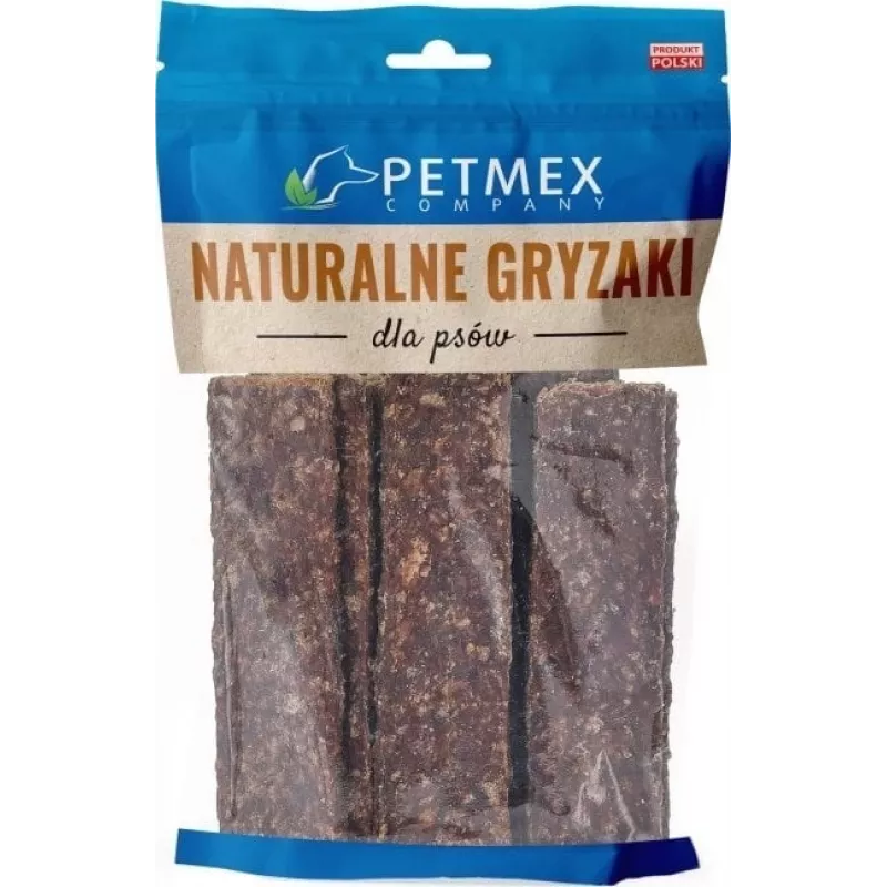 Przysmaki dla psów PETMEX Deer Stripes paski do żucia 200 g — dziczyzna, bez zbóż, psy dorosłe
