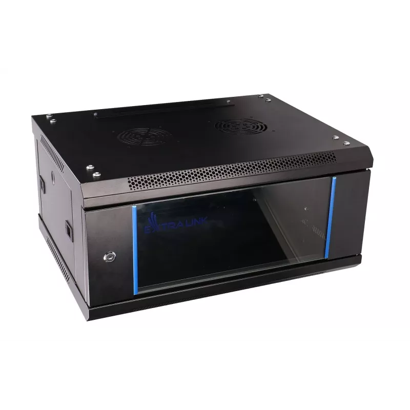 Szafa wisząca Extralink 4U 600x450 Czarna