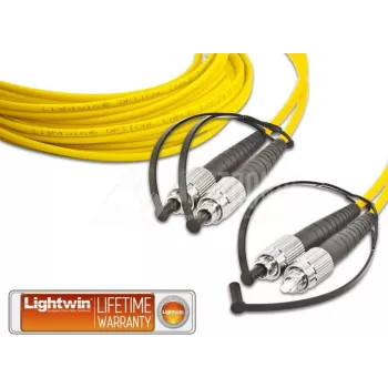 Lightwin Wysokiej Jakości Dupleksowy Kabel Światłowodowy, SM, FC - FC Patchcord Światłowodowy (LDP-09 FC-FC 10.0)