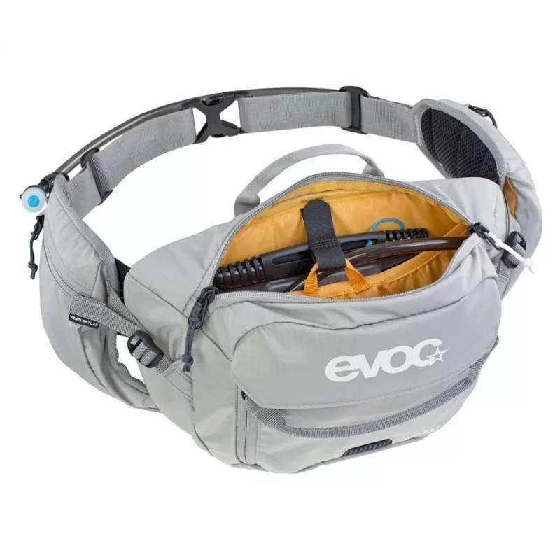 EVOC Hip Pack torba biodrowa Mesh Nylon Ripstop Szary 3L Uniseks