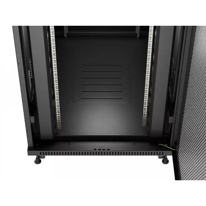 Szafa rackowa LANBERG FF01-8247-23BL 47U wolnostojąca, 2343×800×1200 mm, IP20, 165 kg, obciążenie 1200 kg