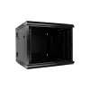 Extralink Szafa rack 9U 600x600 AZH czarna naścienna, typ wahadłowy