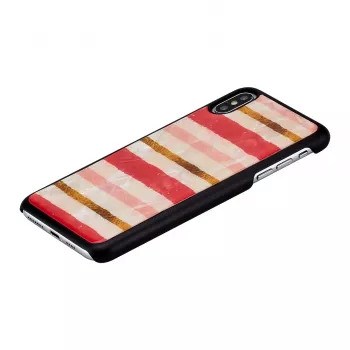 Etui iKins do iPhone XS Max — czarne, wzór krótkiego ciasta