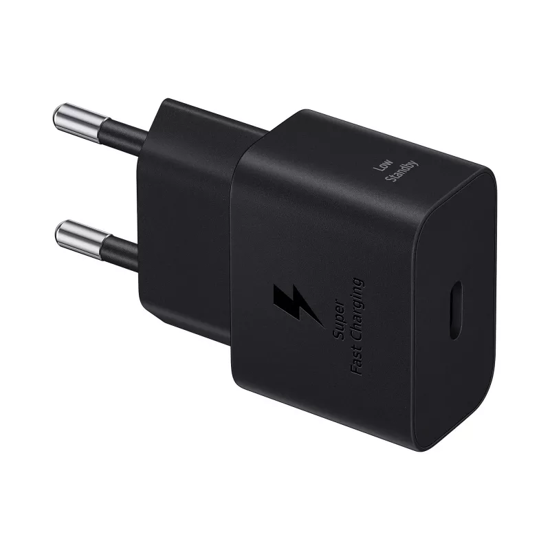 Samsung EP-T2510 uniwersalna czarna ładowarka USB z szybkim ładowaniem do użytku wewnętrznego
