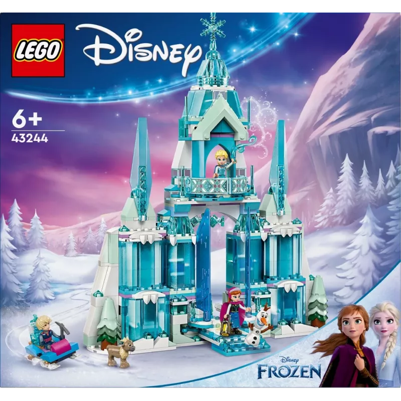 Zabawka konstrukcyjna LEGO Disney Princess Lodowy Pałac Elsy 43244 — zestaw do budowania do pomysłowej zabawy