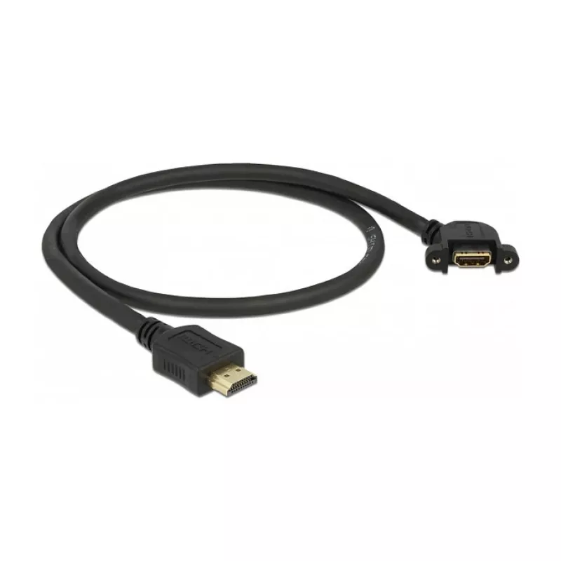 Kabel HDMI DeLOCK 85467 0,5 m Typ A Męski na Żeński Czarny