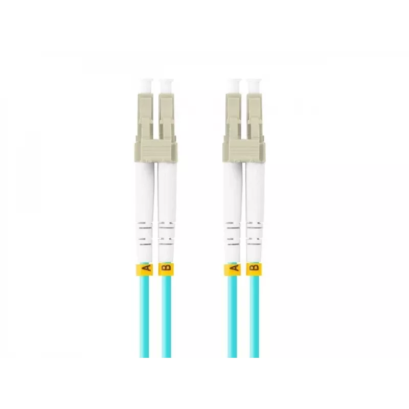 Kabel światłowodowy LANBERG FO-LULU-MD31-0030-TQ, OM3, LC–LC, 3 m, aqua