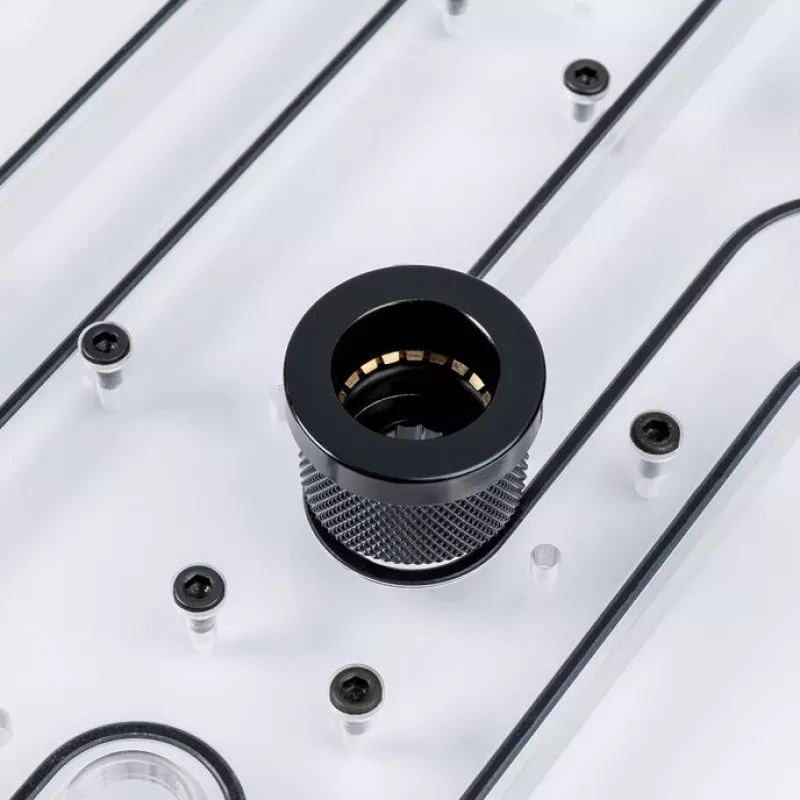 Adapter fitting PHANTEKS EZ-FIT do chłodzenia PC, PETG, 16×16×12 mm, czarny, 2 szt.