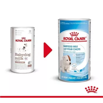 Mleko w proszku dla szczeniąt Royal Canin Babydog Milk 400 g — smak drobiowy, 33% białka, 39% tłuszczu, witaminy i minerały
