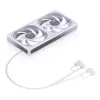 JONSBO ZB-240W 2x120mm ARGB PWM Wentylatory obudowy - Biały