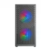 Obudowa PC TACENS Mars Gaming MC-VORTEX Mini Tower Mini-ITX/Micro-ATX Szkło hartowane Czarna, 3x120mm, GPU 27,3 cm, Chłodzenie CPU 162 mm