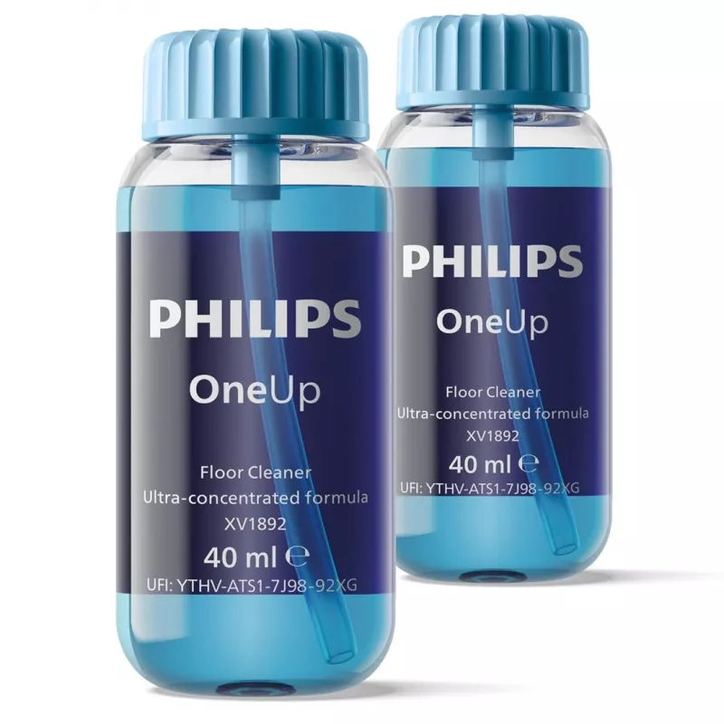 Philips OneUp Ultra-Concentrated Floor Cleaner, Stick vacuum, Niebieski, 40 ml, Płyn (koncentrat), Philips OneUp, 30 mm
