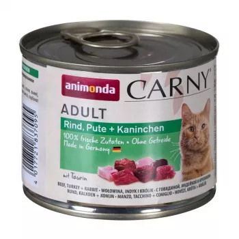ANIMONDA Carny Adult Beef, turkey and rabbit - mokra karma dla kota - 200g