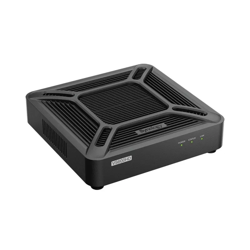Serwer do monitoringu sieciowego Synology VS600HD, Gigabit Ethernet, 600 fps, 4K (3840×2160), 2×HDMI, 2×USB-A, wejście/wyjście audio
