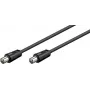 Przewód antenowy Wentronic Goobay, czarny, 1,5 m - wtyk IEC/koncentryczny - wtyk IEC/koncentryczny (68146)