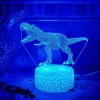 Lampa stołowa LED MANTA SNL117RGB RGB dekoracja światłem 3D z dinozaurem
