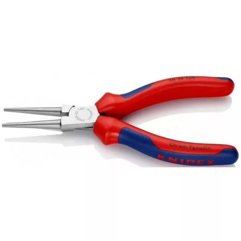 KNIPEX 30 35 160 - Szczypce półokrągłe - 2,5 mm - 4,1 cm - Stal - Niebiesko-czerwone - 16 cm