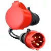 Adapter do Gemini flex 22 kW CEE czerwony prąd trójfazowy 32A > CEE czerwony 16A czarny 30cm