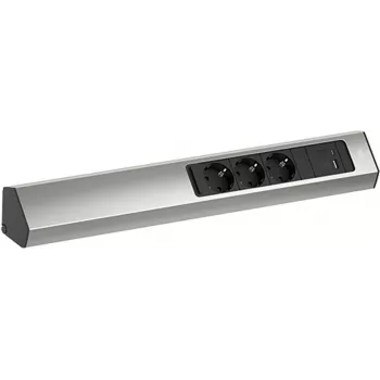 Listwa zasilająca Bachmann CASIA 2 z 3 gniazdami CEE7/3 i 1 portem USB A/C 22W
