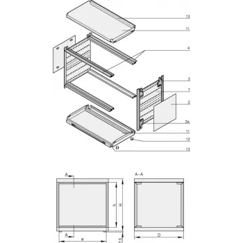 SCHROFF RATIOPAC AIR 193/4U 84HP 315D - Akcesorium do szafy rack - 4U (24571585)