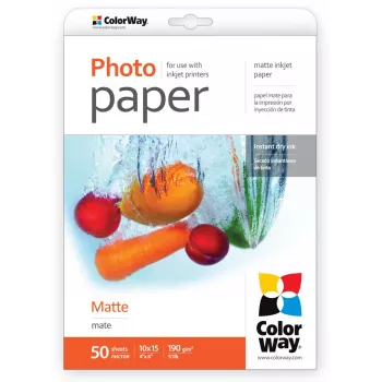 190 g/m² | 10x15 | Matowy papier fotograficzny