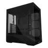 Obudowa PC Lian Li Vector V100 Midi Tower — Czarna z przezroczystym panelem, obsługa 3×120 mm wentylatorów bocznych + 1×120 mm tylnego, HDD 3,5 cala, SSD 2,5 cala, 235,5×446×484,6 mm