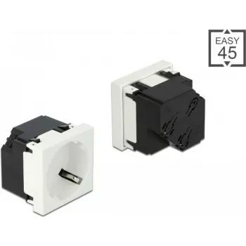 Delock Easy 45 gniazdo wtykowe z uziemieniem 45°-Anordnung 45 x 45 mm (81422)