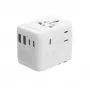 Adapter podróżny GEMBIRD TPA-2A3C70-01-W — wtyczka typu I, 3× USB-C (70W), 2× USB-A (18W), 100–250V, biały