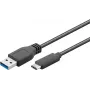 Wentronic Goobay Kabel USB 3.0 SuperSpeed > USB-C™, 1 m - Wtyk USB 3.0 (typ A) > Wtyk USB-C™ (44712)