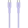 Kabel CANYON OnWire 60CL C-C 60W COLOR Pleciony 1m Fioletowy